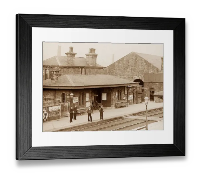 Framed Print : Burnley Rosegrove Railway Station early 1900s Framed Print : Burnley Rosegrove Railway Station early 1900s