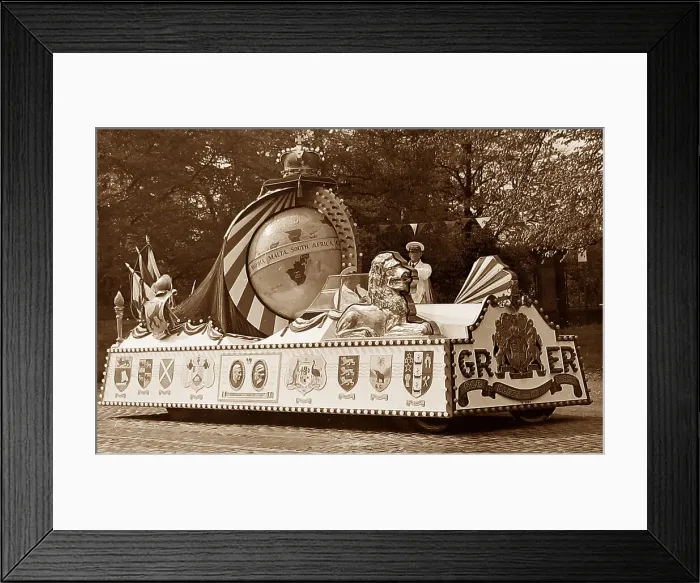 Framed Print : Burnley Coronation Tram in 1937 Framed Print : Burnley Coronation Tram in 1937
