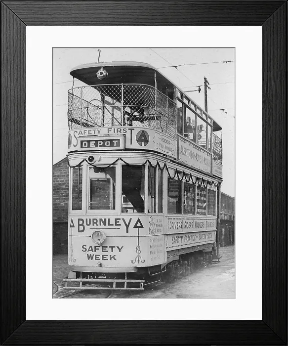 Framed Print : Burnley Tram Framed Print : Burnley Tram