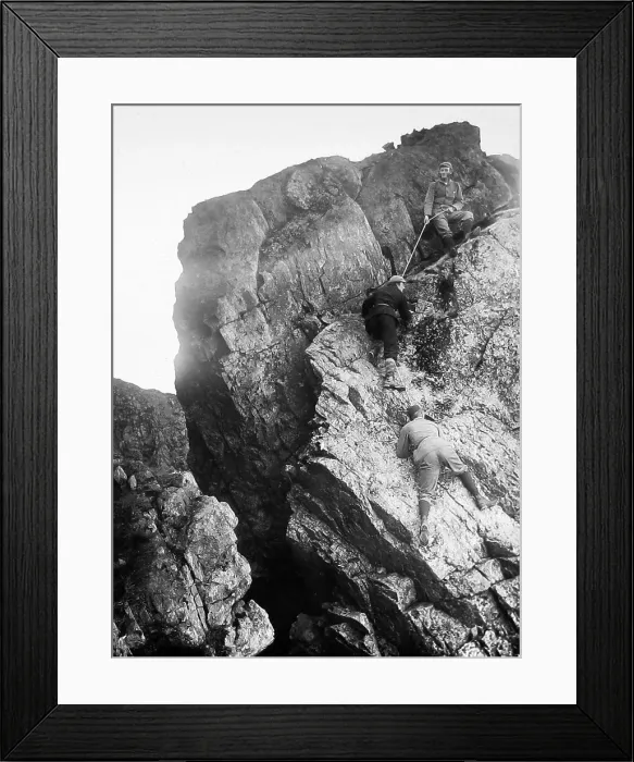 Framed Print : Climbing Deep Ghyll Pillar, lake District Framed Print : Climbing Deep Ghyll Pillar, lake District