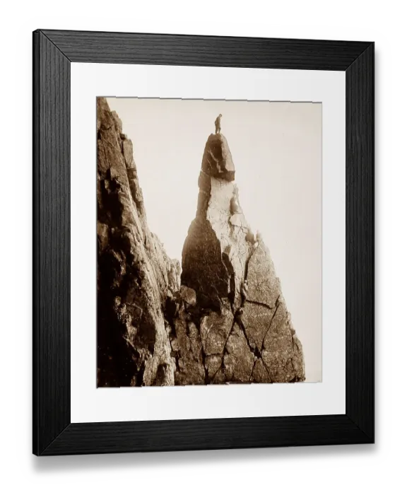 Framed Print : Climbing The Needle Great Gable Lake District Framed Print : Climbing The Needle Great Gable Lake District