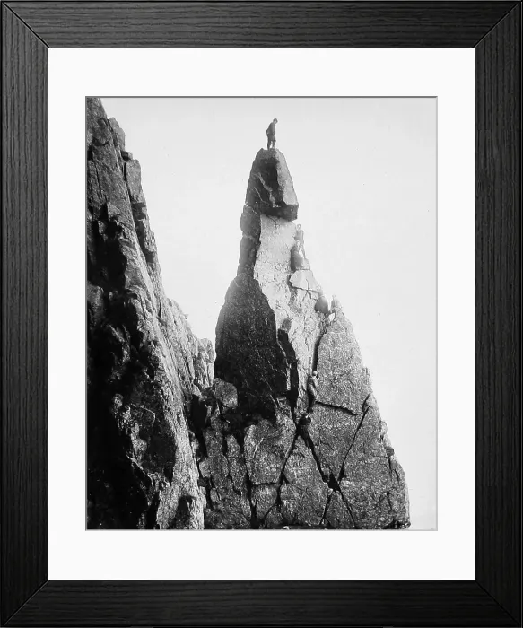 Framed Print : Climbing The Needle, Great Gable, Lake District Framed Print : Climbing The Needle, Great Gable, Lake District
