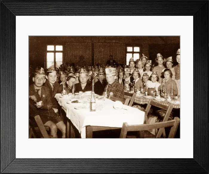 Framed Print : Queen Elizabeth II Coronation Party 1953 Framed Print : Queen Elizabeth II Coronation Party 1953