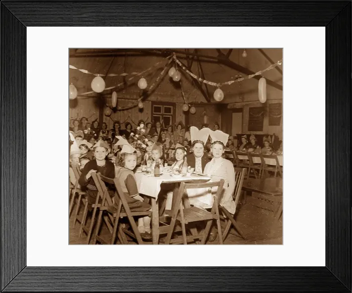 Framed Print : Queen Elizabeth II Coronation Party 1953 Framed Print : Queen Elizabeth II Coronation Party 1953