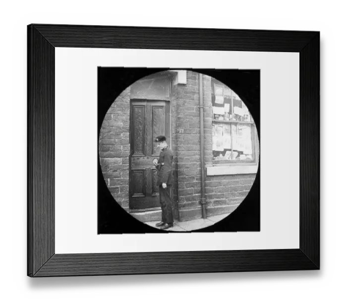 Framed Print : Telegraph Boy Victorian period Framed Print : Telegraph Boy Victorian period