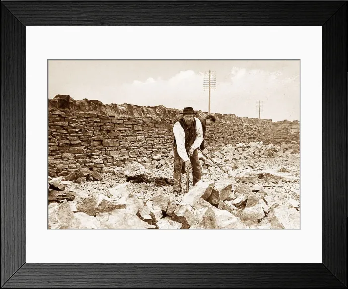 Framed Print : Stone breaker Framed Print : Stone breaker