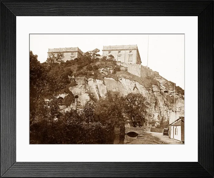Framed Print : Nottingham Castle Victorian period Framed Print : Nottingham Castle Victorian period