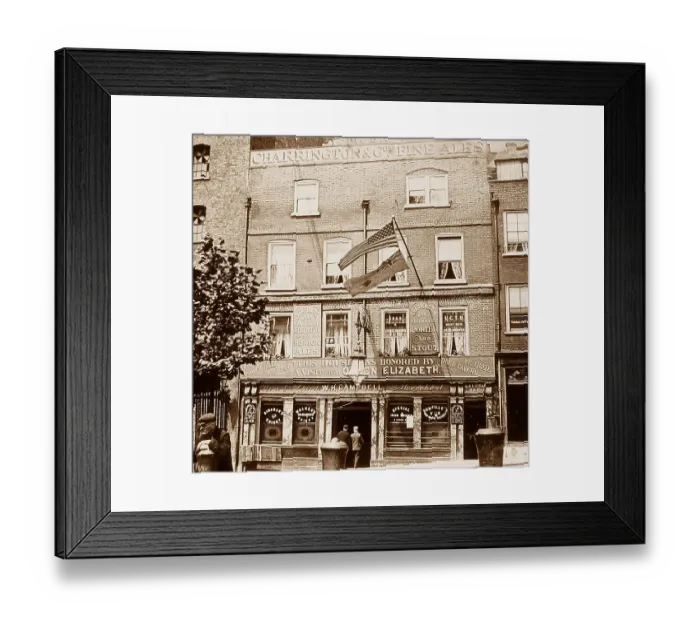 Framed Print : Ye Olde Tiger Tavern Tower Hill London Victorian period Framed Print : Ye Olde Tiger Tavern Tower Hill London Victorian period