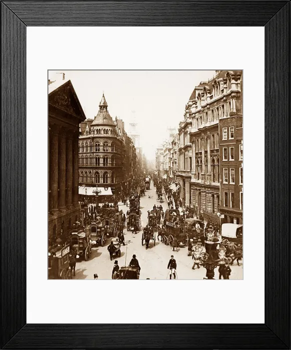 Framed Print : Mansion House Street, London Framed Print : Mansion House Street, London