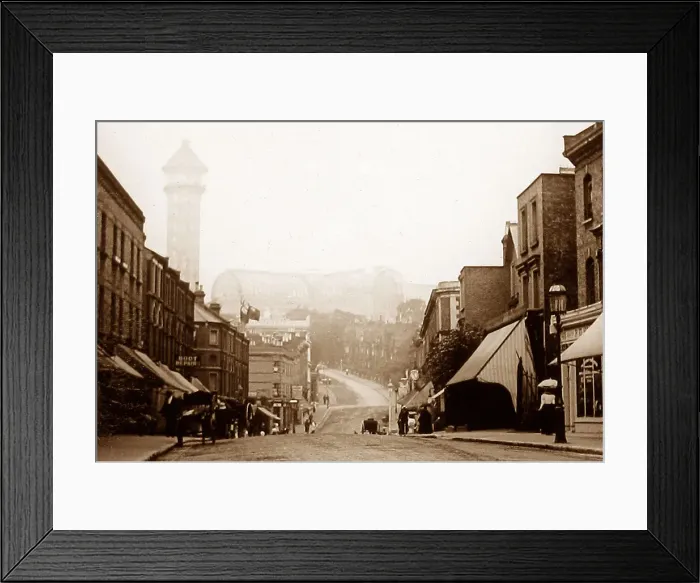 Framed Print : Crystal Palace in the mist London Victorian period Framed Print : Crystal Palace in the mist London Victorian period