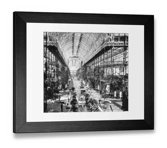 Framed Print : Crystal Palace interior, London Framed Print : Crystal Palace interior, London