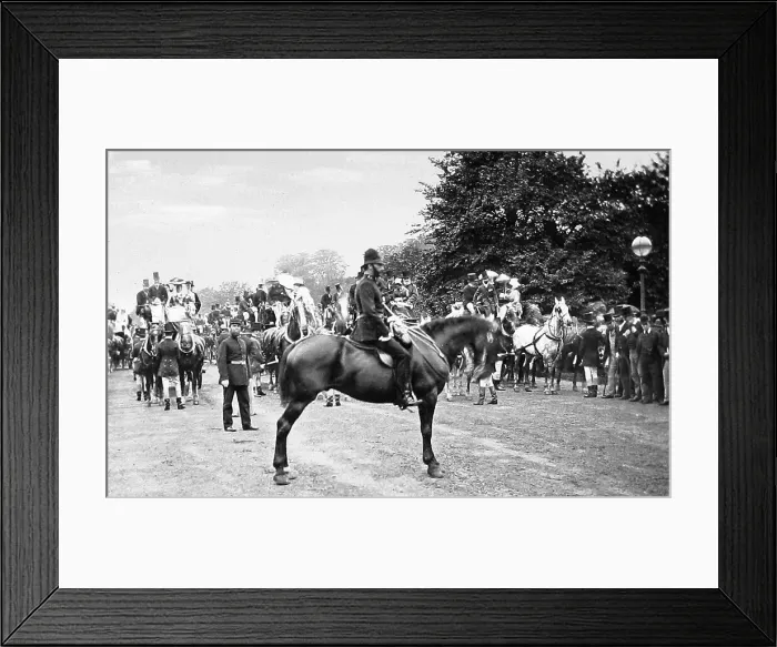 Framed Print : Hyde Park London Victorian period Framed Print : Hyde Park London Victorian period