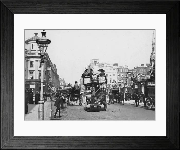 Framed Print : The Strand London Victorian period Framed Print : The Strand London Victorian period