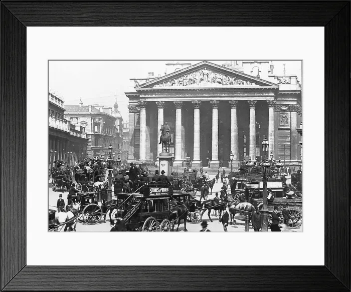 Framed Print : London Royal Exchange Victorian period Framed Print : London Royal Exchange Victorian period