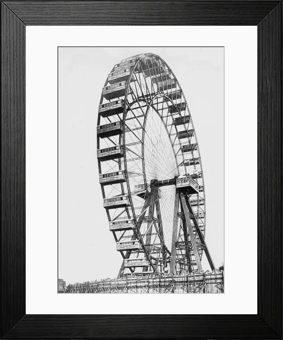 Framed Print : Earl's Court Wheel London Victorian period Framed Print : Earl's Court Wheel London Victorian period