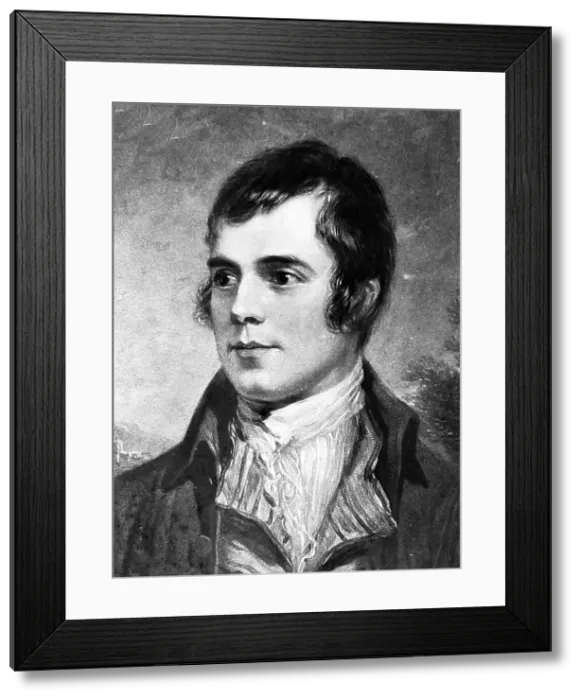 Framed Print : Robert Burns from a Victorian magic lantern slide Framed Print : Robert Burns from a Victorian magic lantern slide