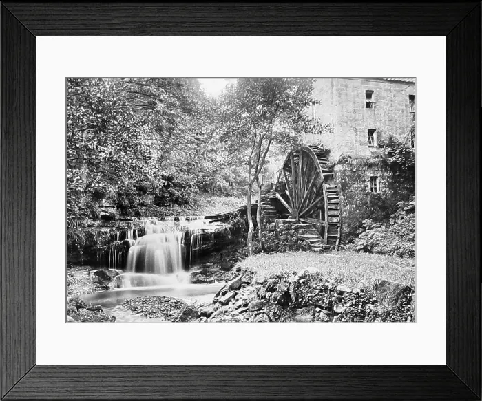 Framed Print : Cock Mill near Whitby Victorian period Framed Print : Cock Mill near Whitby Victorian period