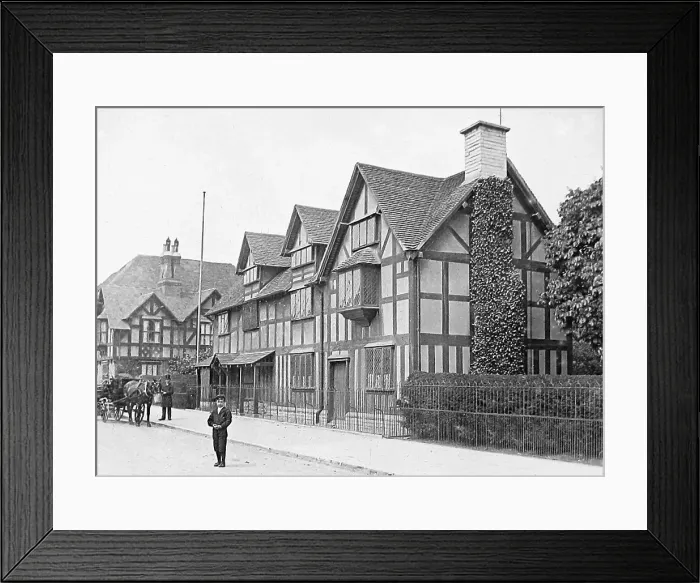 Framed Print : Statford-on-Avon Shakespeare's Birthplace Victorian period Framed Print : Statford-on-Avon Shakespeare's Birthplace Victorian period