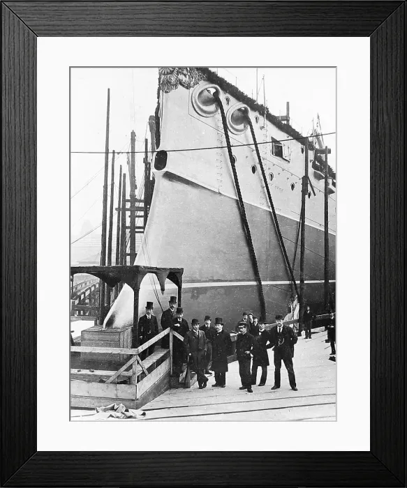 Framed Print : Royal Navy ship, Thames Iron Works, London Framed Print : Royal Navy ship, Thames Iron Works, London