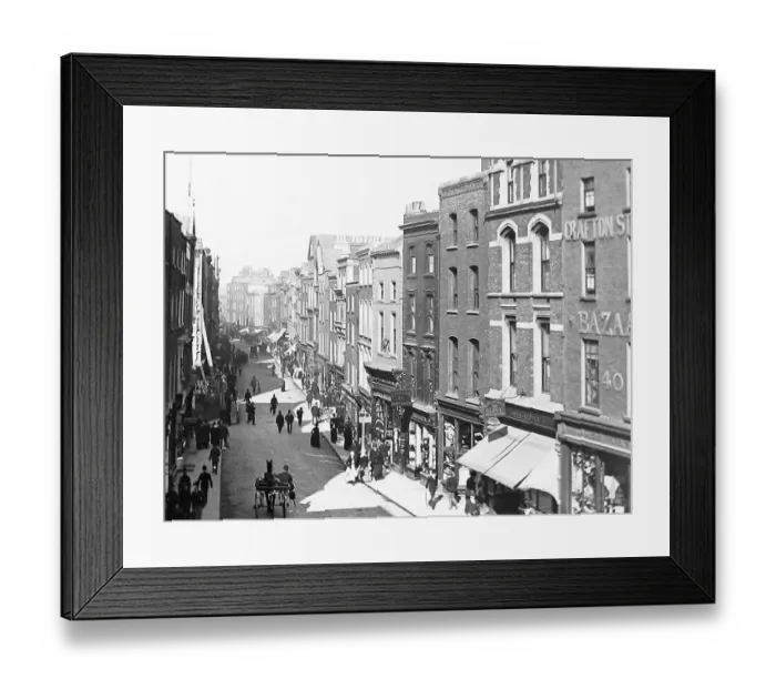 Framed Print : Dublin Grafton Street Victorian period Framed Print : Dublin Grafton Street Victorian period