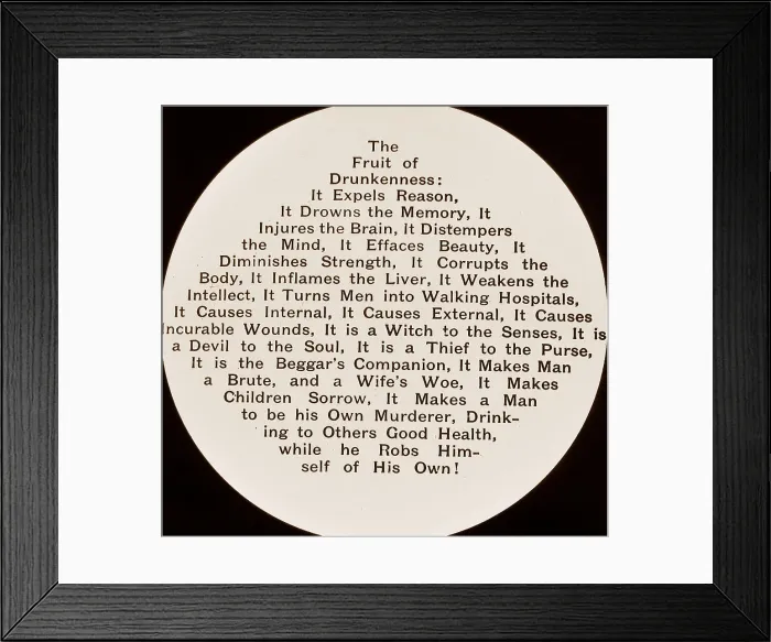 Framed Print : Temperance message Framed Print : Temperance message