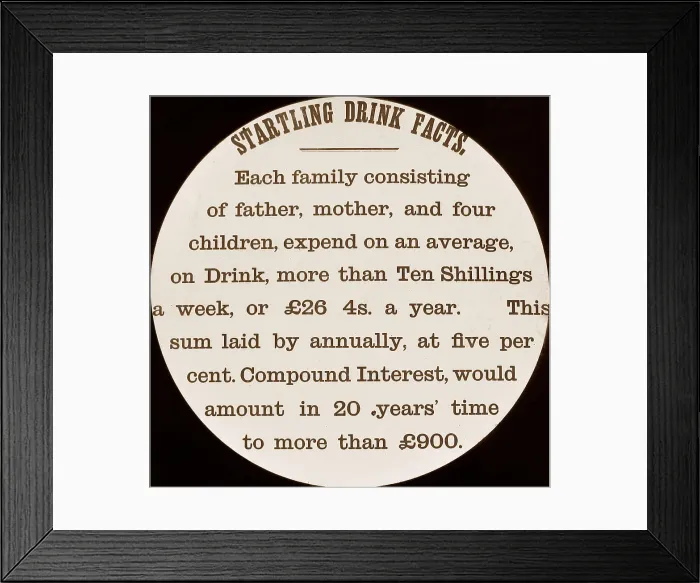 Framed Print : Temperance message Framed Print : Temperance message