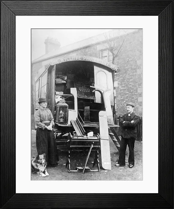Framed Print : Travelling Protestant preacher, John Wycliffe