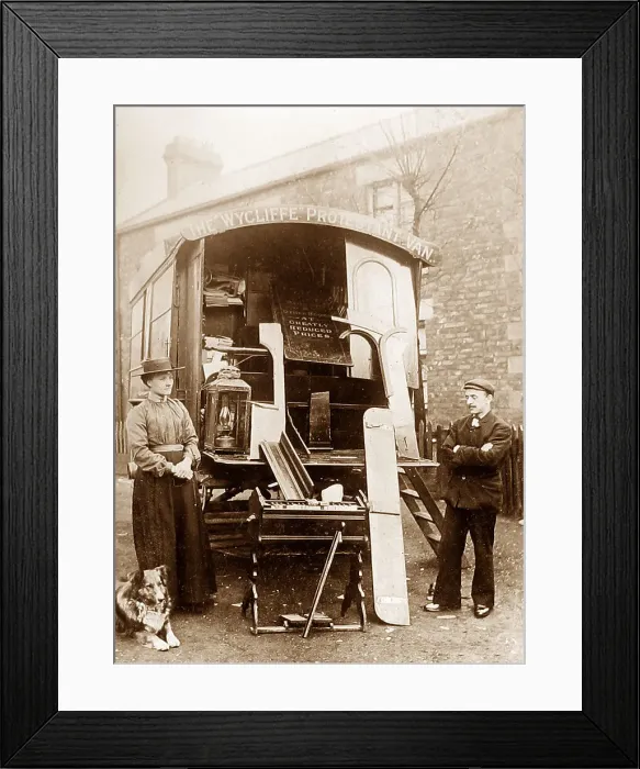 Framed Print : John Wycliffe Protestant Movement Travelling Preacher Framed Print : John Wycliffe Protestant Movement Travelling Preacher
