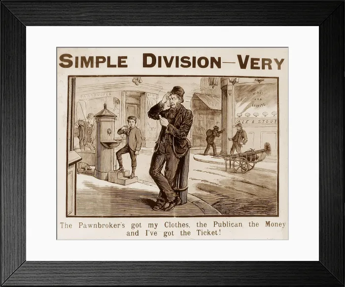 Framed Print : Temperance message Framed Print : Temperance message