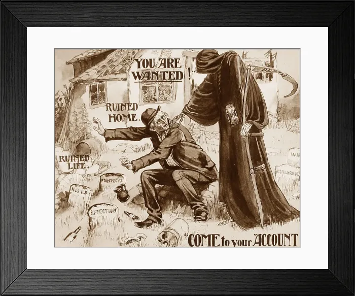 Framed Print : Temperance message Framed Print : Temperance message