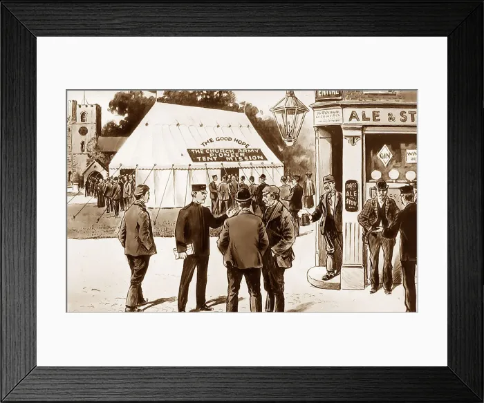 Framed Print : Church Army Temperance Tent Framed Print : Church Army Temperance Tent