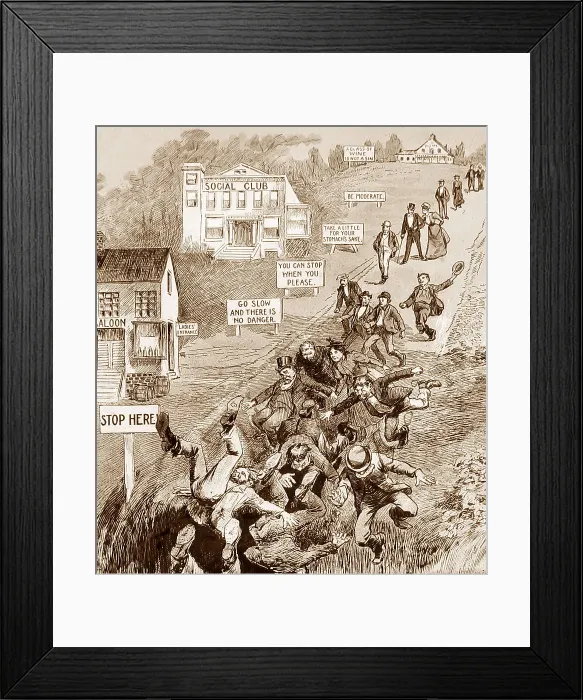 Framed Print : Temperance message Framed Print : Temperance message