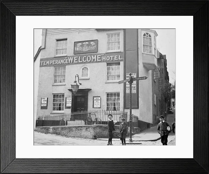 Framed Print : A Temperance Hotel Victorian period Framed Print : A Temperance Hotel Victorian period