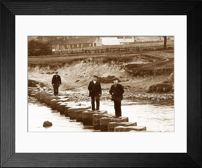 Framed Print : Ightenhill near Burnley stepping stones Framed Print : Ightenhill near Burnley stepping stones