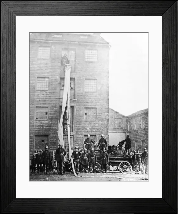 Framed Print : Burnley Fire Brigade early 1900s Framed Print : Burnley Fire Brigade early 1900s