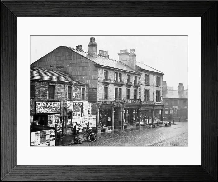 Framed Print : Burnley Howe Street in 1883 Framed Print : Burnley Howe Street in 1883