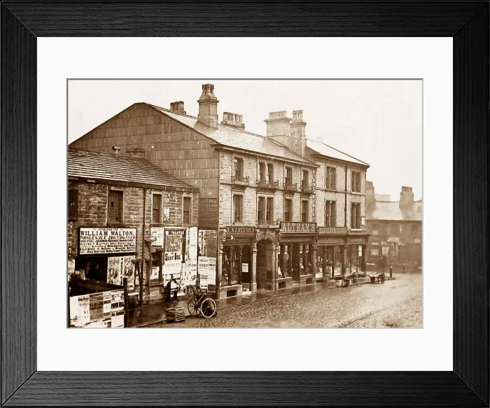 Framed Print : Howe Street, Burnley in 1883 Framed Print : Howe Street, Burnley in 1883