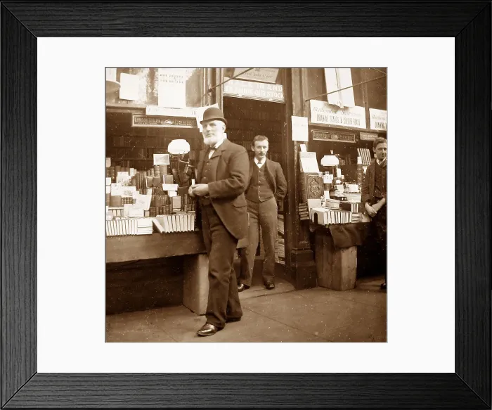 Framed Print : Waddington and Lupton book stall, Burnley Framed Print : Waddington and Lupton book stall, Burnley