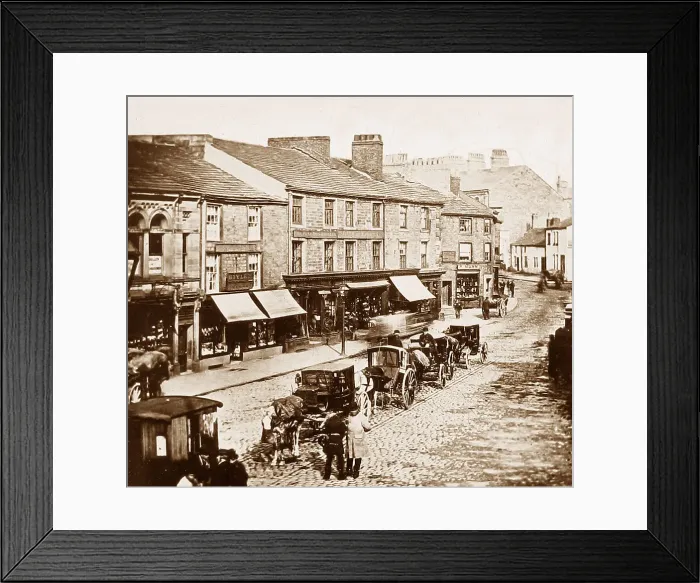 Framed Print : Burnley in 1880 Framed Print : Burnley in 1880