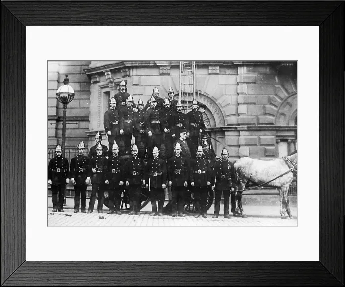 Framed Print : Burnley Fire Brigade early 1900s Framed Print : Burnley Fire Brigade early 1900s