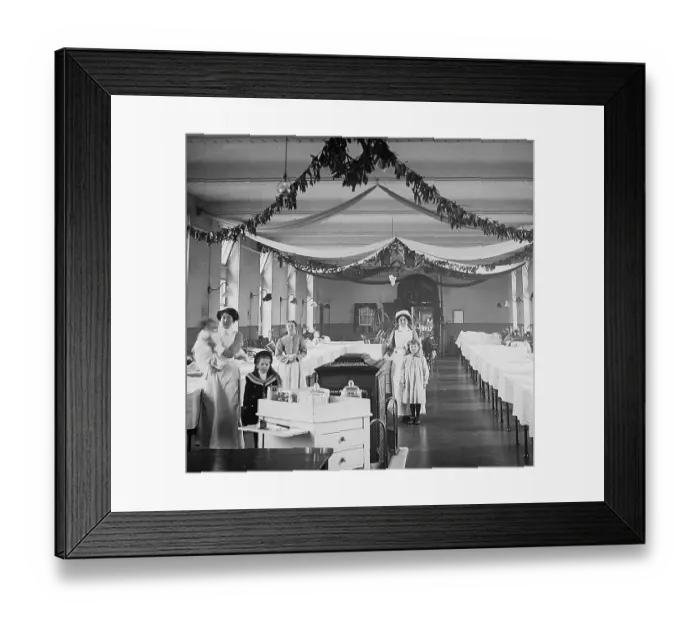 Framed Print : Burnley Infirmary Christmas early 1900s Framed Print : Burnley Infirmary Christmas early 1900s