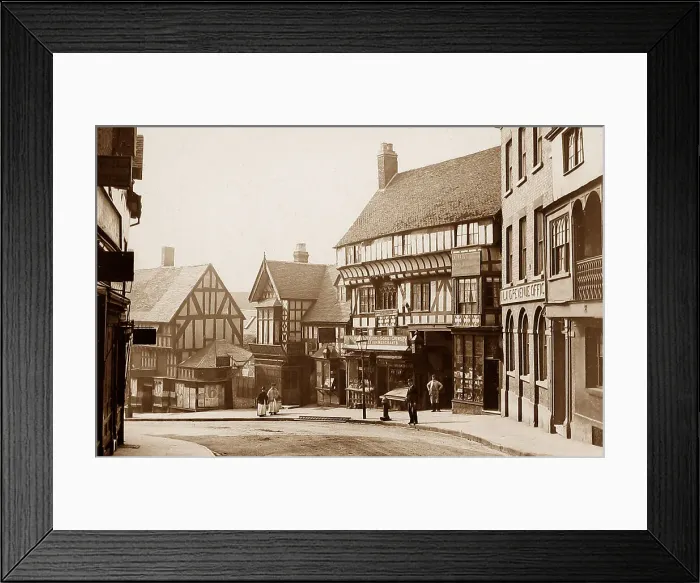 Framed Print : Wyle Kop, Shrewsbury Framed Print : Wyle Kop, Shrewsbury