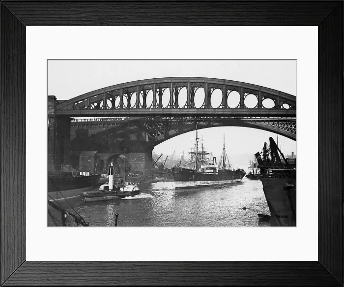 Framed Print : Sunderland Bridges Victorian period Framed Print : Sunderland Bridges Victorian period