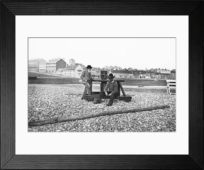 Framed Print : Seaford Beach Victorian period Framed Print : Seaford Beach Victorian period