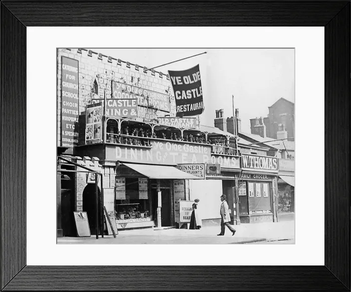 Framed Print : Southport Ye Olde Castle Restaurant early 1900s Framed Print : Southport Ye Olde Castle Restaurant early 1900s