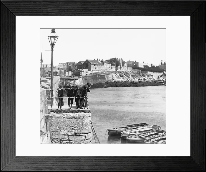 Framed Print : Plymouth Harbour Victorian period Framed Print : Plymouth Harbour Victorian period