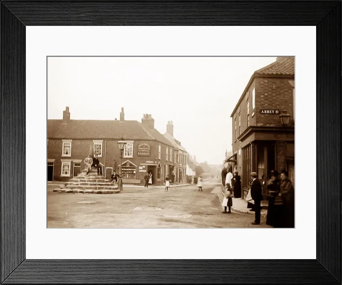 Framed Print : Worksop Market Cross early 1900s Framed Print : Worksop Market Cross early 1900s