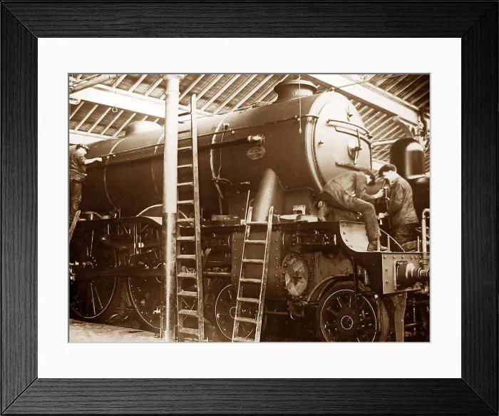 Framed Print : Building an LNER Pacific Locomotive Framed Print : Building an LNER Pacific Locomotive