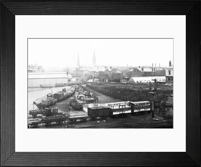 Framed Print : Coventry Railway Goods Yard early 1900s Framed Print : Coventry Railway Goods Yard early 1900s