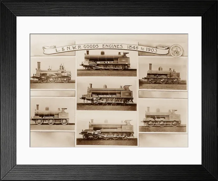 Framed Print : LNWR Railway Goods locomotives Framed Print : LNWR Railway Goods locomotives